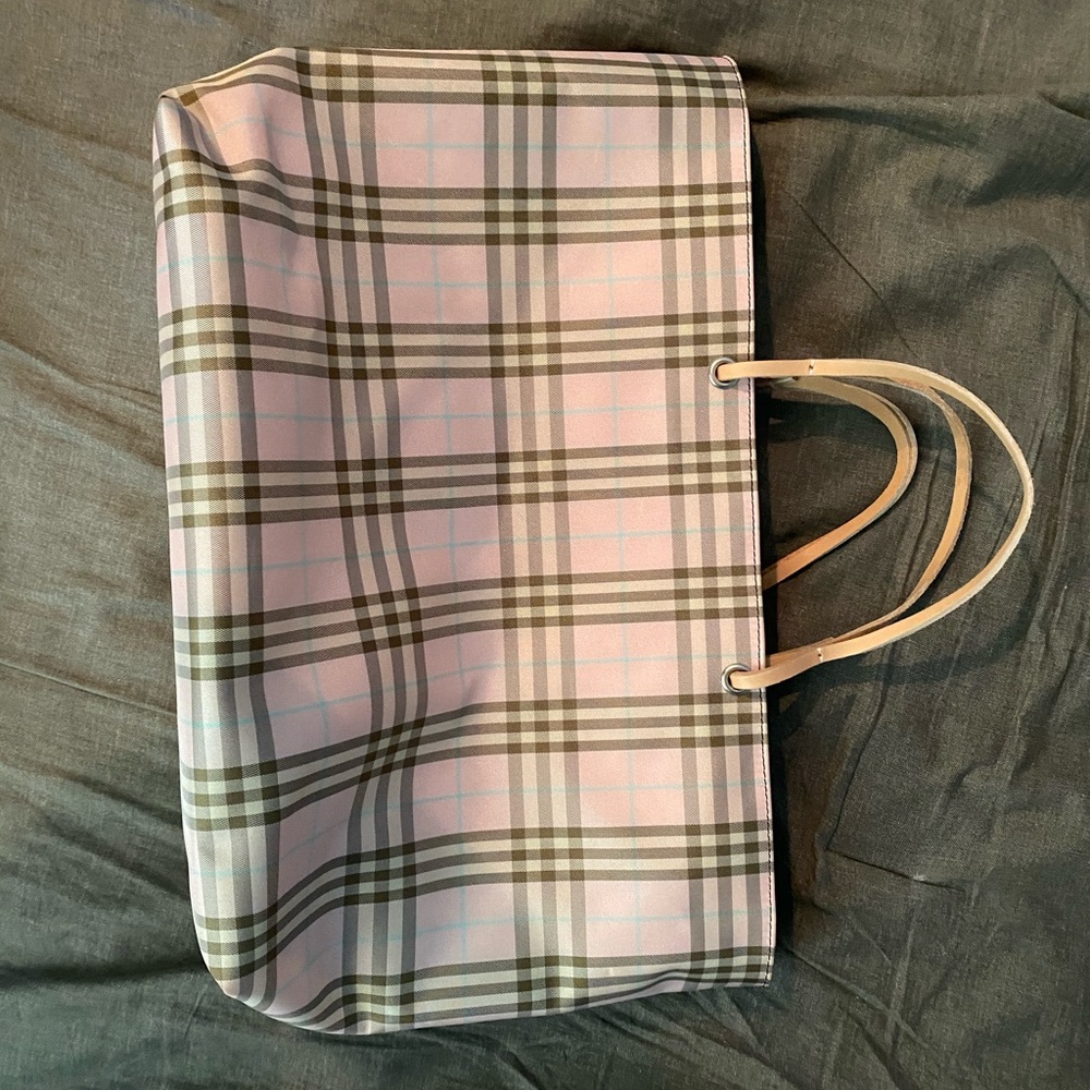 Burberry Nova Check Nylon Tote